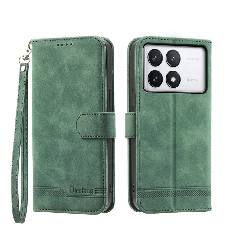 Dierfeng Dream Line TPU + PU Leather Phone Case, For Xiaomi Redmi Note 12S 4G Global, For Xiaomi Poco X6 Pro 5G