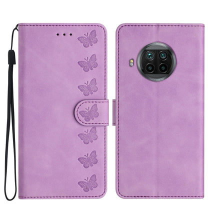 Seven Butterflies Embossed Leather Phone Case, For Xiaomi Redmi Note 9 5G / Note 9T, For Xiaomi Mi 10T Lite, For Xiaomi Mi 10T / 10T Pro, For Xiaomi Redmi 9A