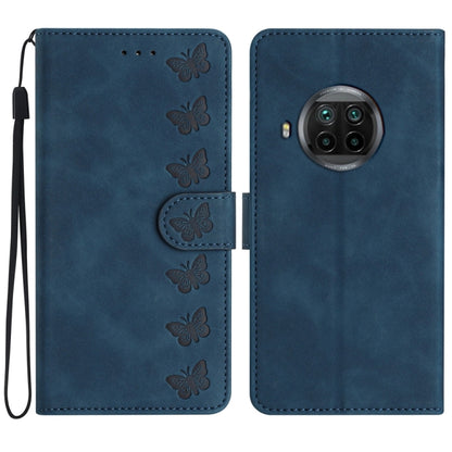 Seven Butterflies Embossed Leather Phone Case, For Xiaomi Redmi Note 9 5G / Note 9T, For Xiaomi Mi 10T Lite, For Xiaomi Mi 10T / 10T Pro, For Xiaomi Redmi 9A