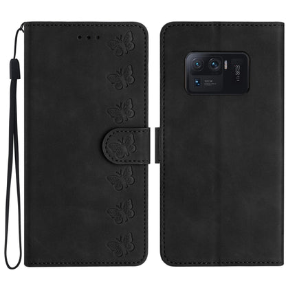 Seven Butterflies Embossed Leather Phone Case, For Xiaomi 11T / 11T Pro, For Xiaomi Redmi 10, For Xiaomi Mi 11 Ultra, For Xiaomi Mi 11 Pro