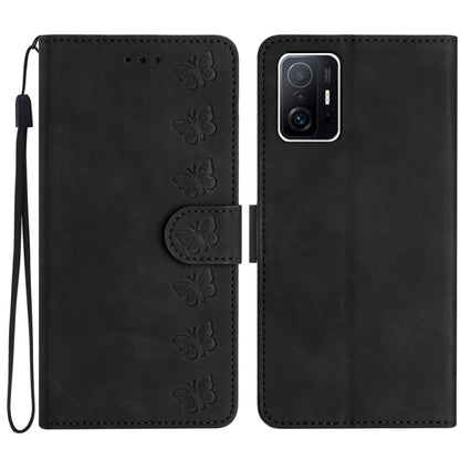 Seven Butterflies Embossed Leather Phone Case, For Xiaomi 11T / 11T Pro, For Xiaomi Redmi 10, For Xiaomi Mi 11 Ultra, For Xiaomi Mi 11 Pro