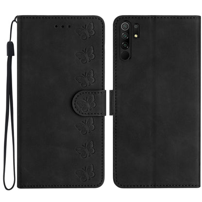 Seven Butterflies Embossed Leather Phone Case, For Xiaomi Redmi 9, For Xiaomi Redmi 9C, For Xiaomi Redmi Note 8T