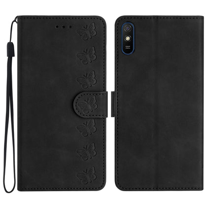 Seven Butterflies Embossed Leather Phone Case, For Xiaomi Redmi Note 9 5G / Note 9T, For Xiaomi Mi 10T Lite, For Xiaomi Mi 10T / 10T Pro, For Xiaomi Redmi 9A