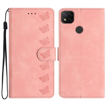Seven Butterflies Embossed Leather Phone Case, For Xiaomi Redmi A1, For Xiaomi Redmi Note 11 Pro 5G Global, For Xiaomi 12 Lite, For Xiaomi Redmi 10A
