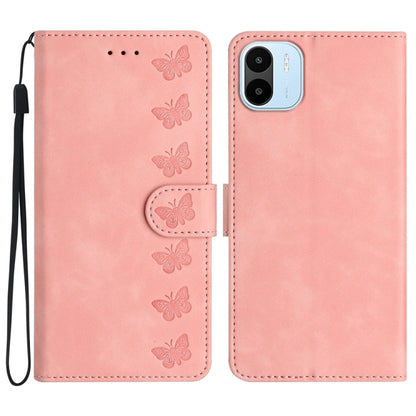Seven Butterflies Embossed Leather Phone Case, For Xiaomi Redmi A1, For Xiaomi Redmi Note 11 Pro 5G Global, For Xiaomi 12 Lite, For Xiaomi Redmi 10A