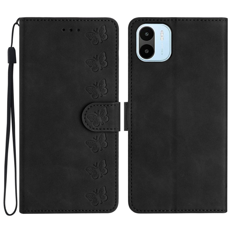 Seven Butterflies Embossed Leather Phone Case, For Xiaomi Redmi A1, For Xiaomi Redmi Note 11 Pro 5G Global, For Xiaomi 12 Lite, For Xiaomi Redmi 10A
