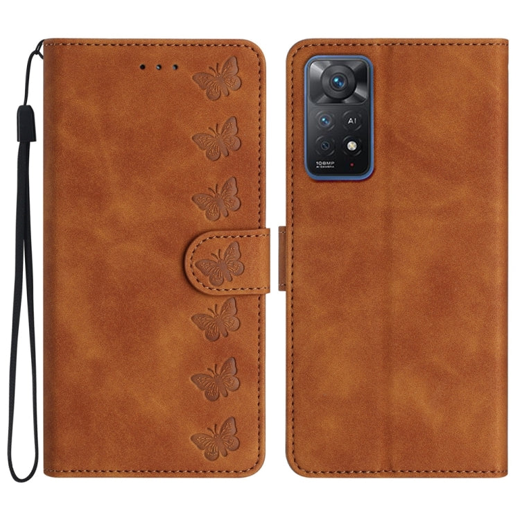 Seven Butterflies Embossed Leather Phone Case, For Xiaomi Redmi A1, For Xiaomi Redmi Note 11 Pro 5G Global, For Xiaomi 12 Lite, For Xiaomi Redmi 10A