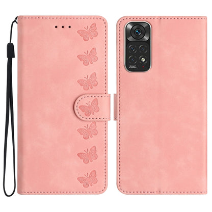 Seven Butterflies Embossed Leather Phone Case, For Xiaomi Redmi 10C, For Xiaomi Redmi Note 11 5G, For Xiaomi Redmi 10 2022, For Xiaomi 12 Pro