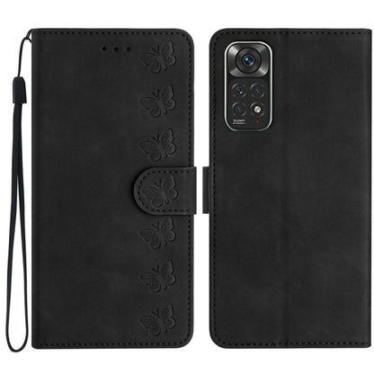 Seven Butterflies Embossed Leather Phone Case, For Xiaomi Redmi 10C, For Xiaomi Redmi Note 11 5G, For Xiaomi Redmi 10 2022, For Xiaomi 12 Pro