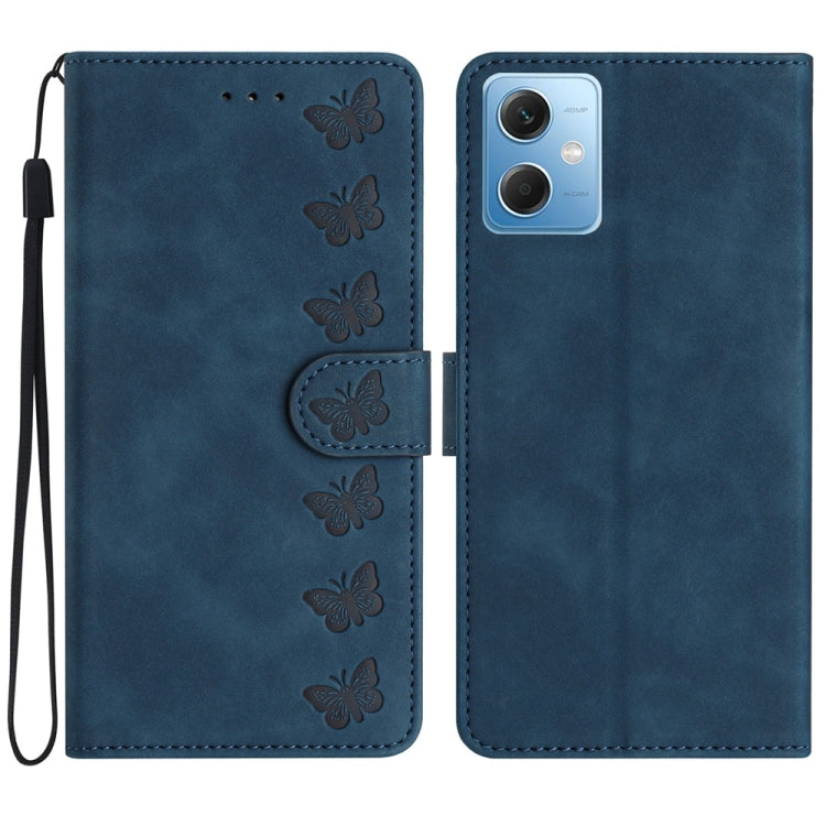 Seven Butterflies Embossed Leather Phone Case, For Xiaomi Redmi Note 12 5G Global, For Xiaomi 13 Pro, For Xiaomi 13, For Xiaomi 12T / 12T Pro