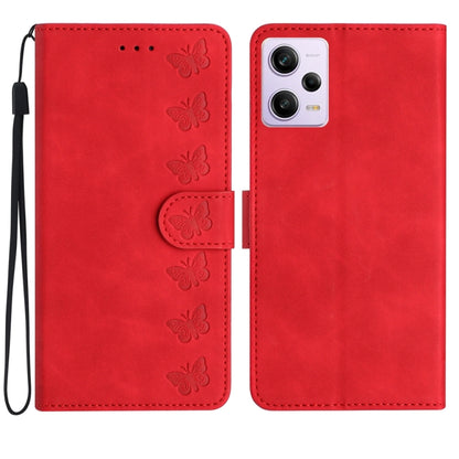 Seven Butterflies Embossed Leather Phone Case, For Xiaomi Redmi 13C 4G, For Xiaomi 13T, For Xiaomi Mi 11 Lite, For Xiaomi Redmi Note 12 Pro 5G Global