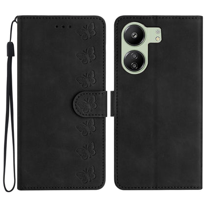 Seven Butterflies Embossed Leather Phone Case, For Xiaomi Redmi 13C 4G, For Xiaomi 13T, For Xiaomi Mi 11 Lite, For Xiaomi Redmi Note 12 Pro 5G Global