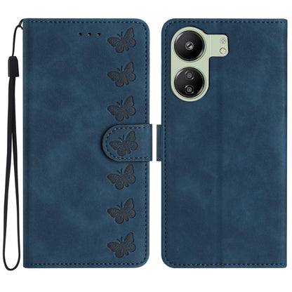 Seven Butterflies Embossed Leather Phone Case, For Xiaomi Redmi 13C 4G, For Xiaomi 13T, For Xiaomi Mi 11 Lite, For Xiaomi Redmi Note 12 Pro 5G Global