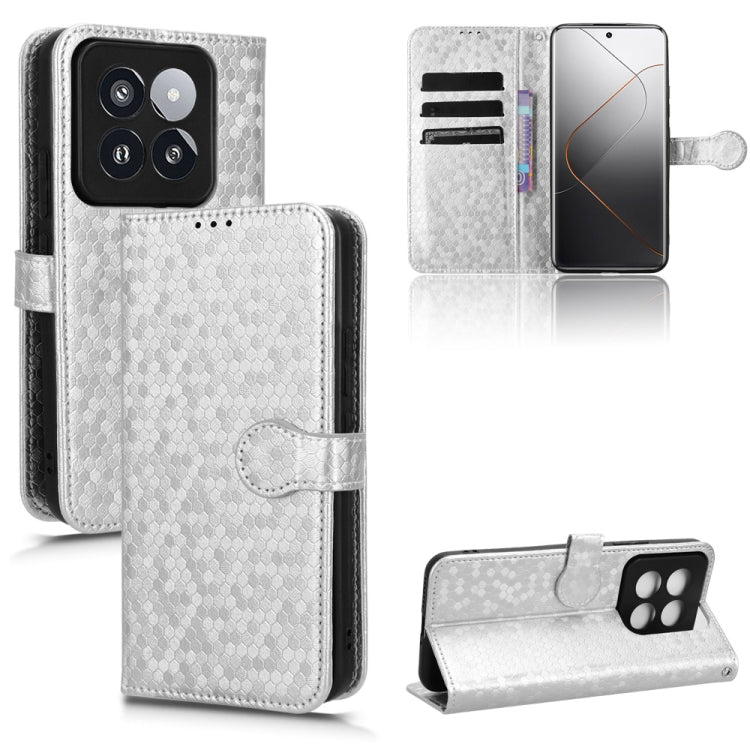 Honeycomb Dot Texture Leather Phone Case, For Xiaomi 14 Ultra, For Xiaomi Redmi 13C / Poco C65, For Xiaomi 14 Pro, For Xiaomi Redmi Note 13 Pro+ 5G