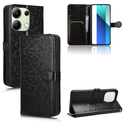 Honeycomb Dot Texture Leather Phone Case, For Xiaomi Redmi Note 13 Pro 4G Global, For Xiaomi Redmi Note 13 4G, For Xiaomi Redmi 13C 5G / 4G, For Xiaomi Poco X6 Pro / Redmi K70E 5G