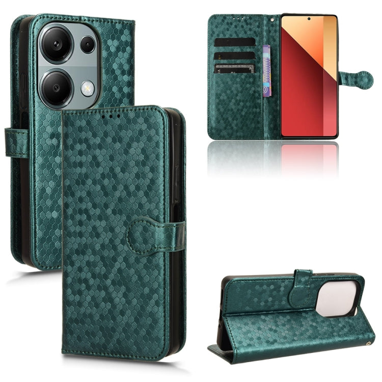 Honeycomb Dot Texture Leather Phone Case, For Xiaomi Redmi Note 13 Pro 4G Global, For Xiaomi Redmi Note 13 4G, For Xiaomi Redmi 13C 5G / 4G, For Xiaomi Poco X6 Pro / Redmi K70E 5G