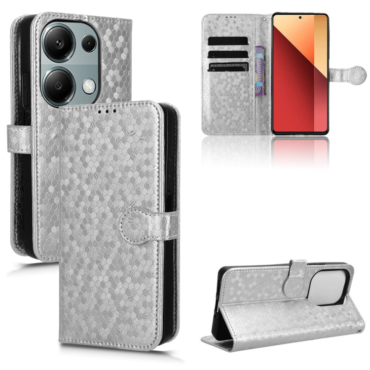 Honeycomb Dot Texture Leather Phone Case, For Xiaomi Redmi Note 13 Pro 4G Global, For Xiaomi Redmi Note 13 4G, For Xiaomi Redmi 13C 5G / 4G, For Xiaomi Poco X6 Pro / Redmi K70E 5G