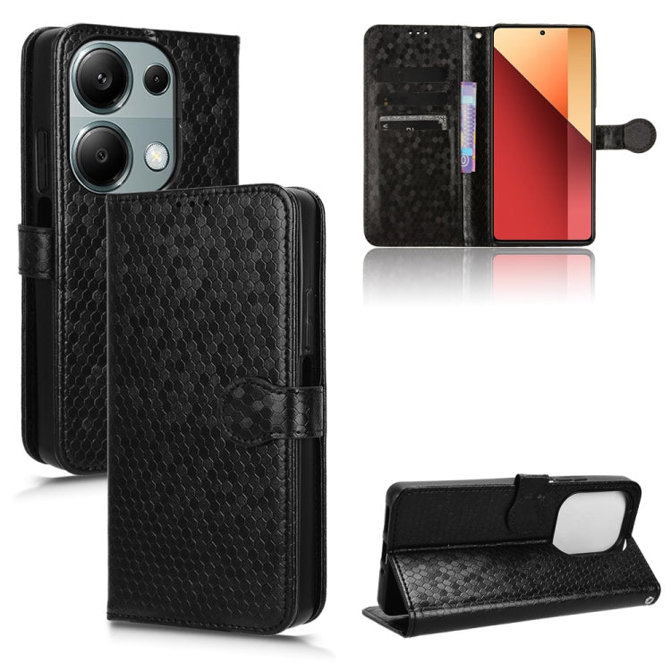 Honeycomb Dot Texture Leather Phone Case, For Xiaomi Poco F6 /Redmi Turbo 3, For Xiaomi Civi 4 Pro, For Xiaomi Poco M6 Pro 4G, For Xiaomi Redmi A3