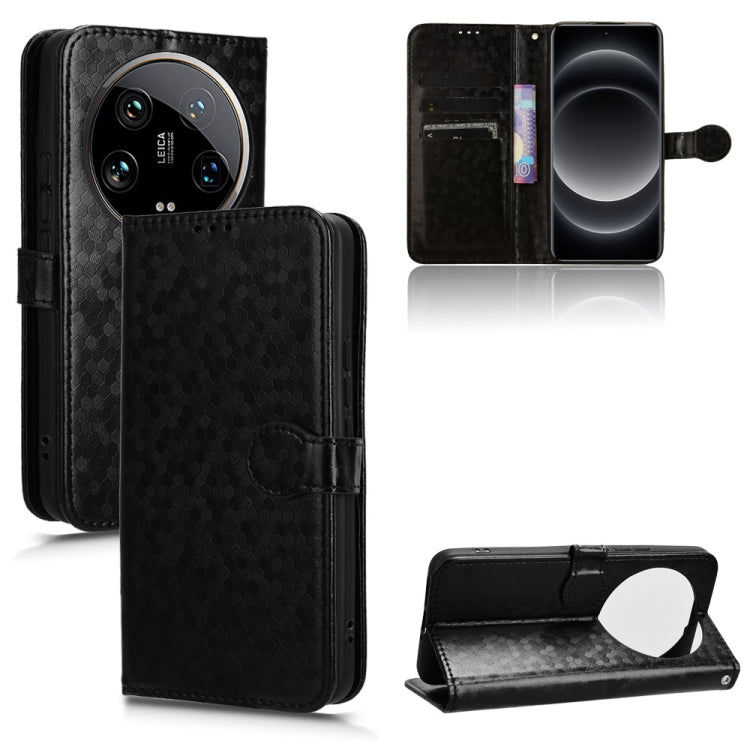 Honeycomb Dot Texture Leather Phone Case, For Xiaomi 14 Ultra, For Xiaomi Redmi 13C / Poco C65, For Xiaomi 14 Pro, For Xiaomi Redmi Note 13 Pro+ 5G