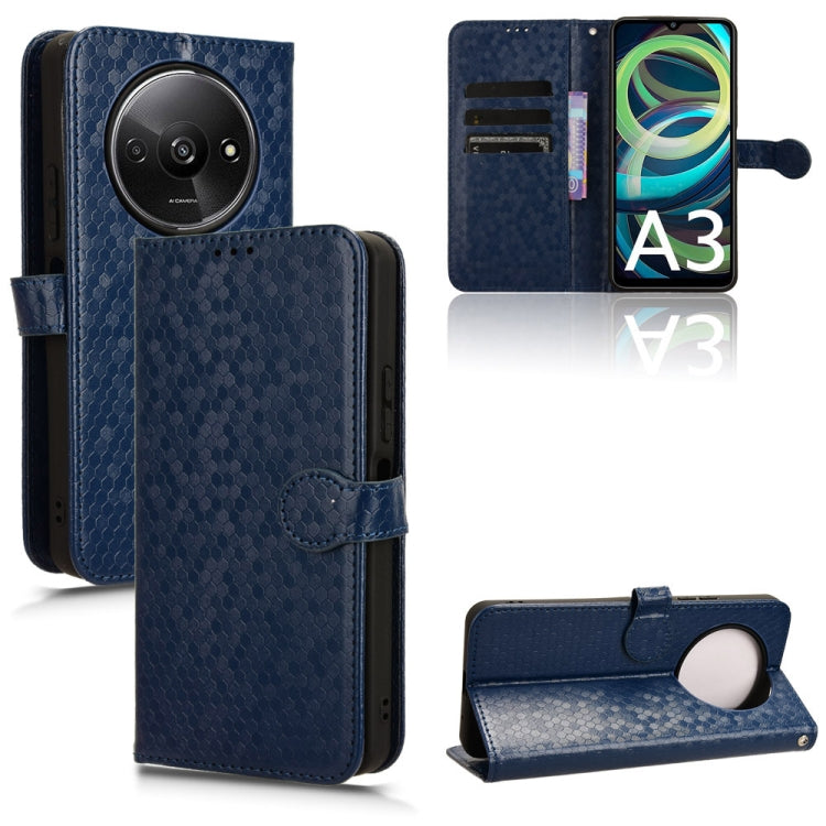Honeycomb Dot Texture Leather Phone Case, For Xiaomi Poco F6 /Redmi Turbo 3, For Xiaomi Civi 4 Pro, For Xiaomi Poco M6 Pro 4G, For Xiaomi Redmi A3