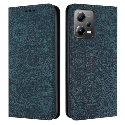 Ethnic Embossed Adsorption Leather Phone Case, For Redmi Note 12 Pro 4G, For Redmi Note 12 4G Global, For Redmi Note 12 Pro 5G Global, For Redmi Note 12 5G Global