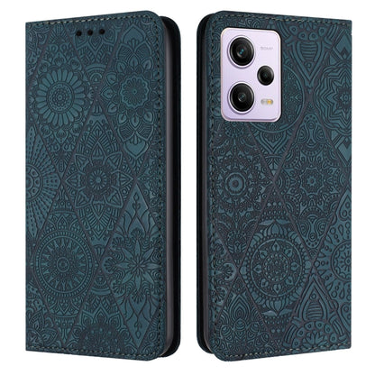 Ethnic Embossed Adsorption Leather Phone Case, For Redmi Note 12 Pro 4G, For Redmi Note 12 4G Global, For Redmi Note 12 Pro 5G Global, For Redmi Note 12 5G Global
