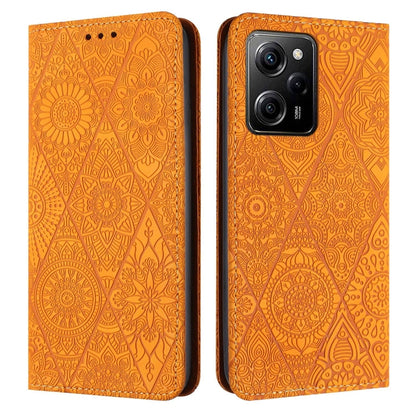 Ethnic Embossed Adsorption Leather Phone Case, For Redmi Note 12 Pro 4G, For Redmi Note 12 4G Global, For Redmi Note 12 Pro 5G Global, For Redmi Note 12 5G Global