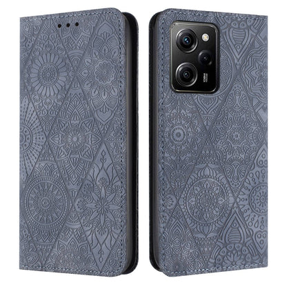 Ethnic Embossed Adsorption Leather Phone Case, For Redmi Note 12 Pro 4G, For Redmi Note 12 4G Global, For Redmi Note 12 Pro 5G Global, For Redmi Note 12 5G Global