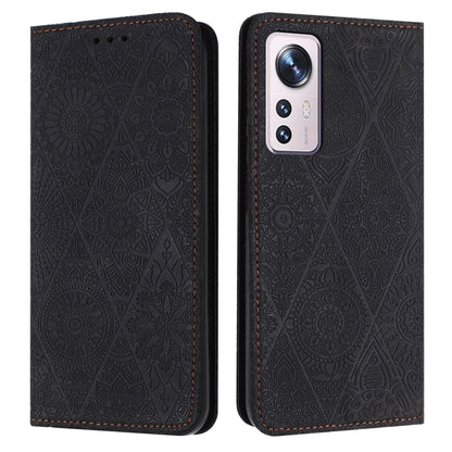 Ethnic Embossed Adsorption Leather Phone Case, For Xiaomi 12 Lite, For Redmi Note 11 4G, For Xiaomi Redmi 9C / 10A, For Xiaomi Redmi 10C