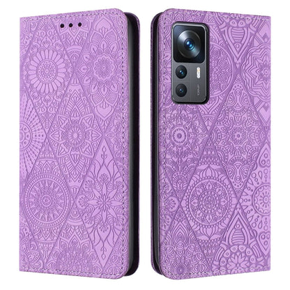 Ethnic Embossed Adsorption Leather Phone Case, For Xiaomi Redmi 12C, For Xiaomi Redmi A1+, For Xiaomi 12T / 12T Pro, For Xiaomi Redmi A1
