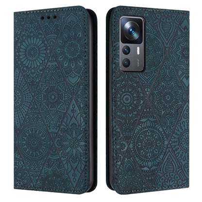 Ethnic Embossed Adsorption Leather Phone Case, For Xiaomi Redmi 12C, For Xiaomi Redmi A1+, For Xiaomi 12T / 12T Pro, For Xiaomi Redmi A1