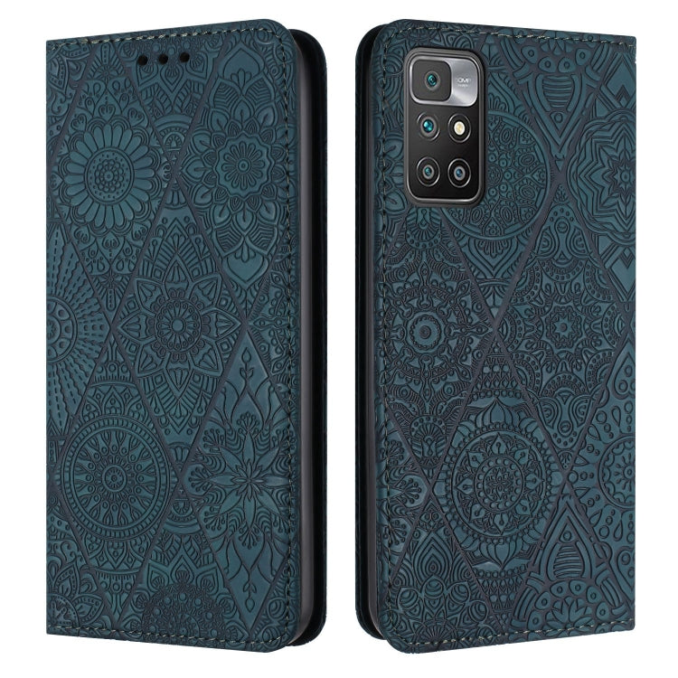 Ethnic Embossed Adsorption Leather Phone Case, For Xiaomi Poco X4 Pro 5G, For Xiaomi Redmi 10, For Xiaomi Poco M4 Pro 5G, For Xiaomi Poco X3 NFC