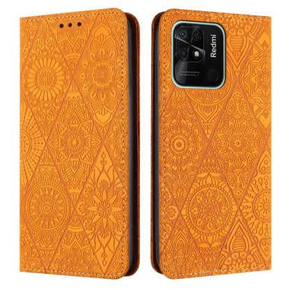 Ethnic Embossed Adsorption Leather Phone Case, For Xiaomi 12 Lite, For Redmi Note 11 4G, For Xiaomi Redmi 9C / 10A, For Xiaomi Redmi 10C