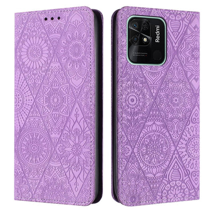 Ethnic Embossed Adsorption Leather Phone Case, For Xiaomi 12 Lite, For Redmi Note 11 4G, For Xiaomi Redmi 9C / 10A, For Xiaomi Redmi 10C