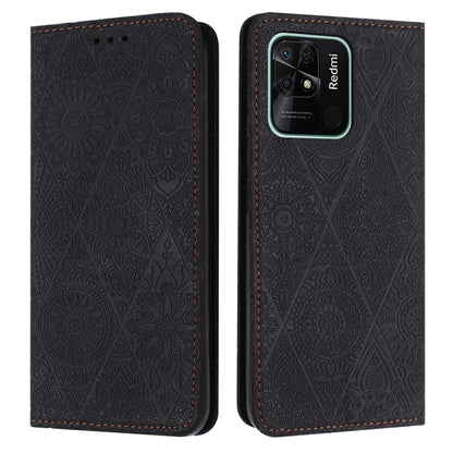 Ethnic Embossed Adsorption Leather Phone Case, For Xiaomi 12 Lite, For Redmi Note 11 4G, For Xiaomi Redmi 9C / 10A, For Xiaomi Redmi 10C