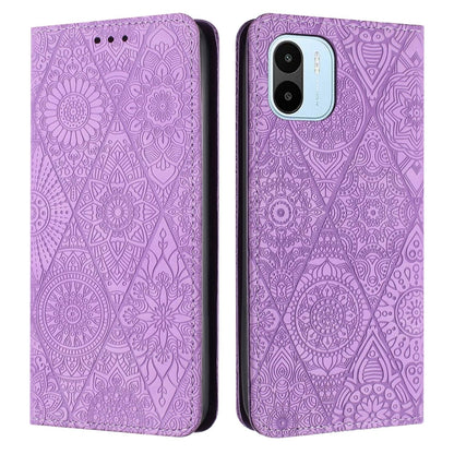 Ethnic Embossed Adsorption Leather Phone Case, For Xiaomi Redmi 12C, For Xiaomi Redmi A1+, For Xiaomi 12T / 12T Pro, For Xiaomi Redmi A1
