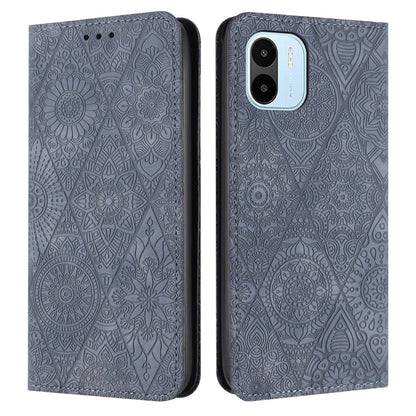 Ethnic Embossed Adsorption Leather Phone Case, For Xiaomi Redmi 12C, For Xiaomi Redmi A1+, For Xiaomi 12T / 12T Pro, For Xiaomi Redmi A1