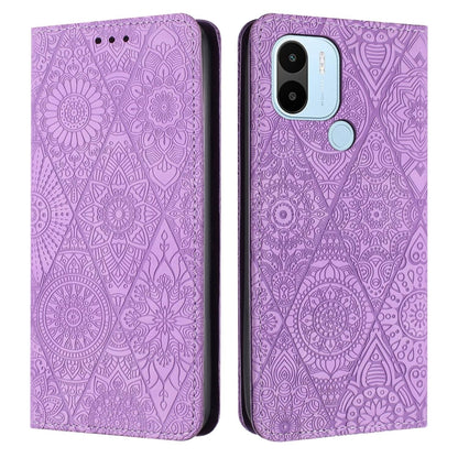 Ethnic Embossed Adsorption Leather Phone Case, For Xiaomi Redmi 12C, For Xiaomi Redmi A1+, For Xiaomi 12T / 12T Pro, For Xiaomi Redmi A1