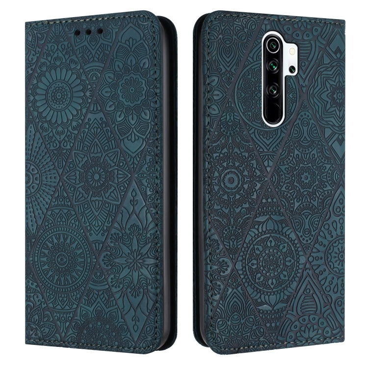 Ethnic Embossed Adsorption Leather Phone Case, For Xiaomi Redmi 9A, For Xiaomi Redmi 9, For Redmi Note 9, For Redmi Note 9 Pro