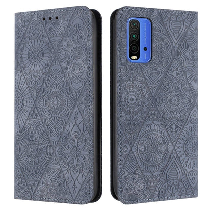 Ethnic Embossed Adsorption Leather Phone Case, For Xiaomi 11 Lite, For Redmi Note 10 Pro, For Redmi Note 10 4G, For Xiaomi Redmi 9T