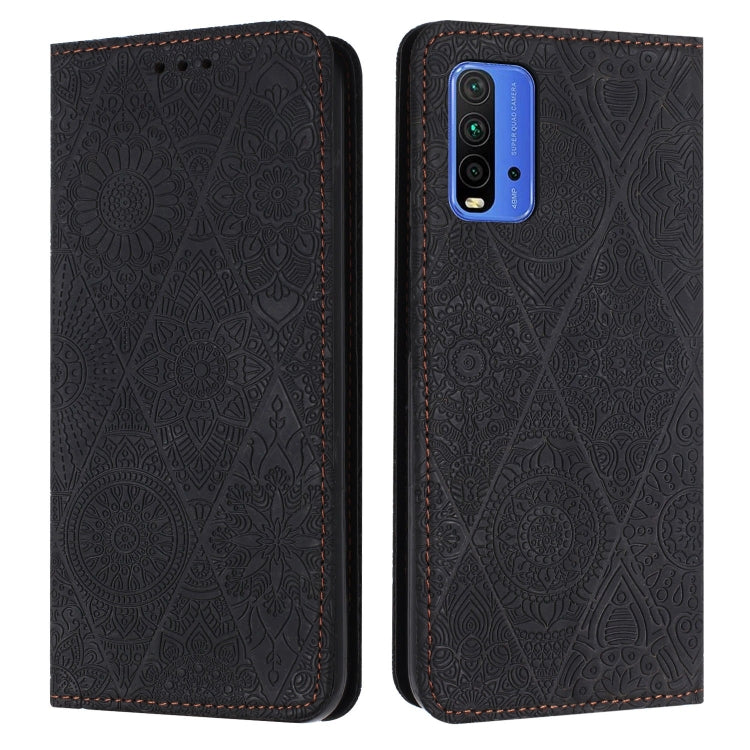 Ethnic Embossed Adsorption Leather Phone Case, For Xiaomi 11 Lite, For Redmi Note 10 Pro, For Redmi Note 10 4G, For Xiaomi Redmi 9T