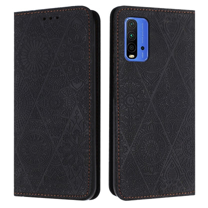 Ethnic Embossed Adsorption Leather Phone Case, For Xiaomi 11 Lite, For Redmi Note 10 Pro, For Redmi Note 10 4G, For Xiaomi Redmi 9T