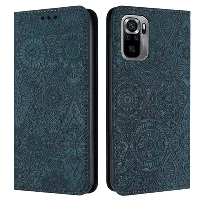 Ethnic Embossed Adsorption Leather Phone Case, For Xiaomi 11 Lite, For Redmi Note 10 Pro, For Redmi Note 10 4G, For Xiaomi Redmi 9T