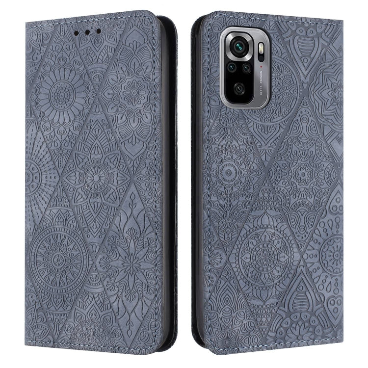 Ethnic Embossed Adsorption Leather Phone Case, For Xiaomi 11 Lite, For Redmi Note 10 Pro, For Redmi Note 10 4G, For Xiaomi Redmi 9T