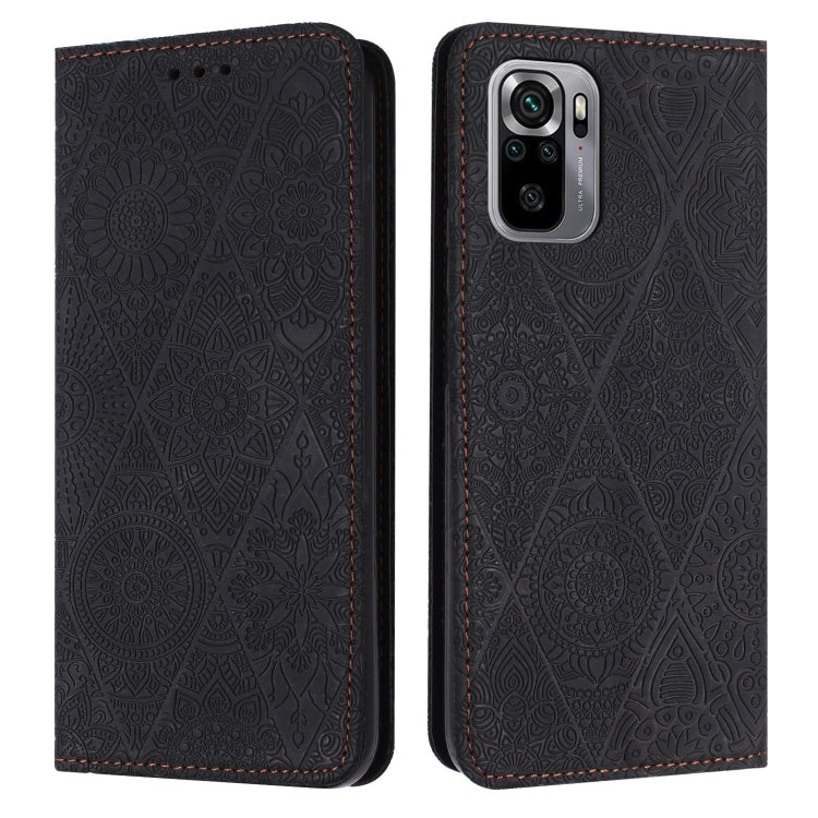 Ethnic Embossed Adsorption Leather Phone Case, For Xiaomi 11 Lite, For Redmi Note 10 Pro, For Redmi Note 10 4G, For Xiaomi Redmi 9T