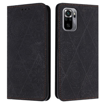 Ethnic Embossed Adsorption Leather Phone Case, For Xiaomi 11 Lite, For Redmi Note 10 Pro, For Redmi Note 10 4G, For Xiaomi Redmi 9T