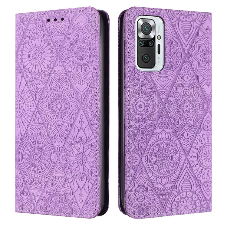 Ethnic Embossed Adsorption Leather Phone Case, For Xiaomi 11 Lite, For Redmi Note 10 Pro, For Redmi Note 10 4G, For Xiaomi Redmi 9T