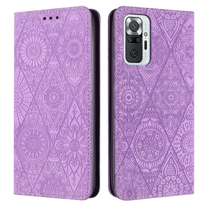 Ethnic Embossed Adsorption Leather Phone Case, For Xiaomi 11 Lite, For Redmi Note 10 Pro, For Redmi Note 10 4G, For Xiaomi Redmi 9T