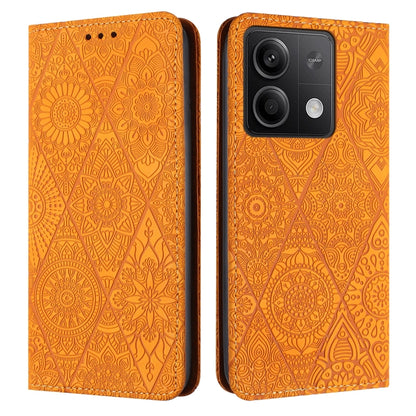 Ethnic Embossed Adsorption Leather Phone Case, For Xiaomi Redmi 13 4G, For Xiaomi Redmi Note 13 5G, For Xiaomi Redmi 13C, For Xiaomi Redmi Note 13 Pro 5G