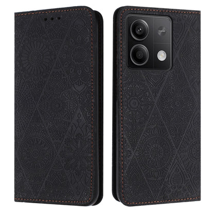 Ethnic Embossed Adsorption Leather Phone Case, For Xiaomi Redmi 13 4G, For Xiaomi Redmi Note 13 5G, For Xiaomi Redmi 13C, For Xiaomi Redmi Note 13 Pro 5G